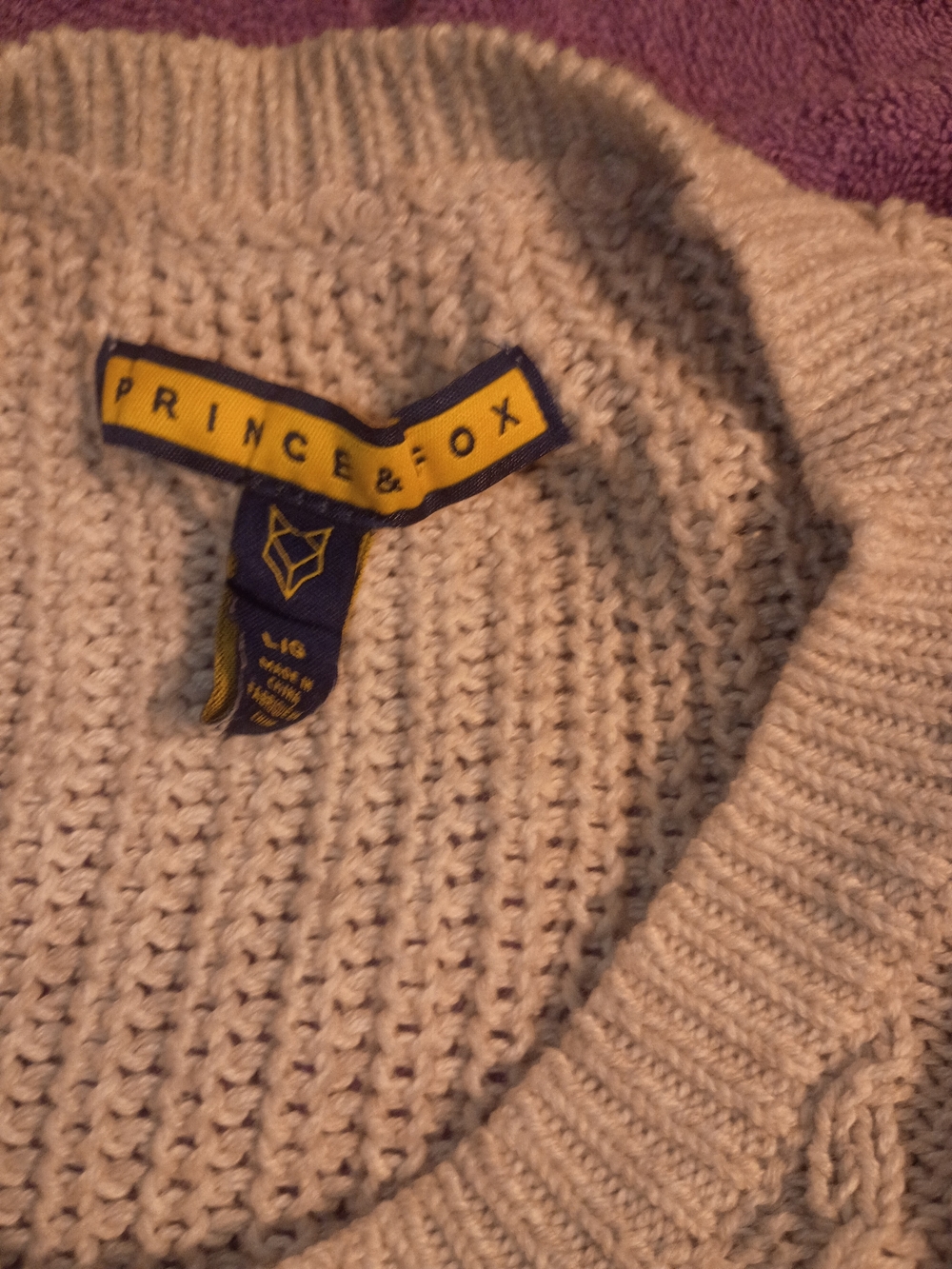 Prince & Fox Cream Women's Chunky Knit Sweater